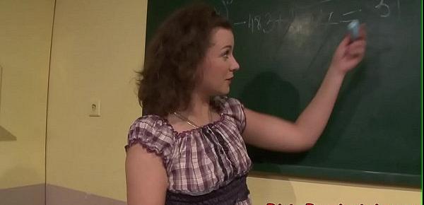  Sub schoolgirl disciplined by lezdom teacher